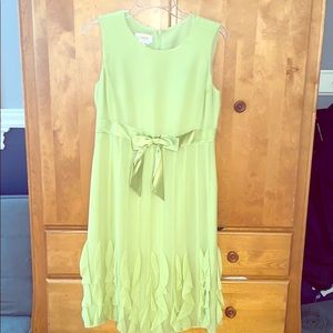 Romantic silky green dress!  Brand new with tags!